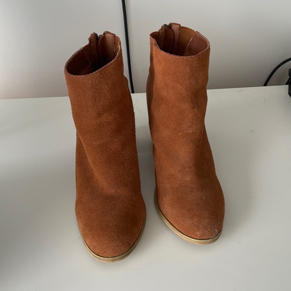 Suede ankle boots